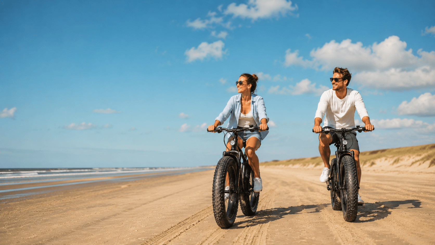 Fietsen op het strand bij Wassenaar – fatbike verhuur